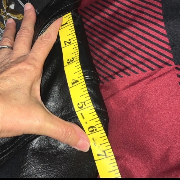 VINTAGE Genuine Leather Motorcycle Jacket Black Echtes Leder Womens Medium - Picture 16 of 16